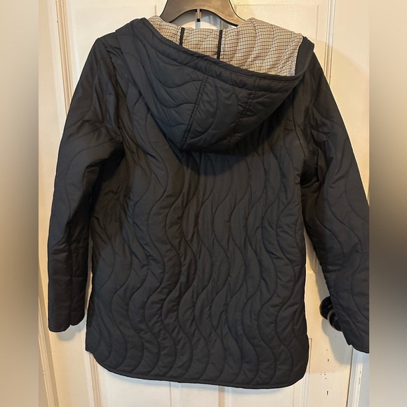 Bernardo Wave Quilted Swing Coat Black Size XS - Picture 11 of 16
